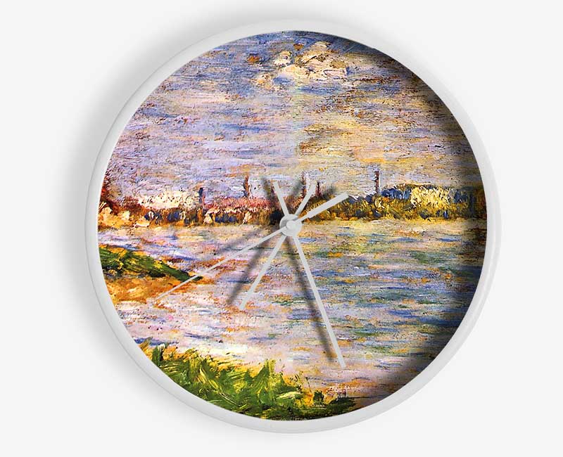 Seurat The Two Banks Clock - Wallart-Direct UK