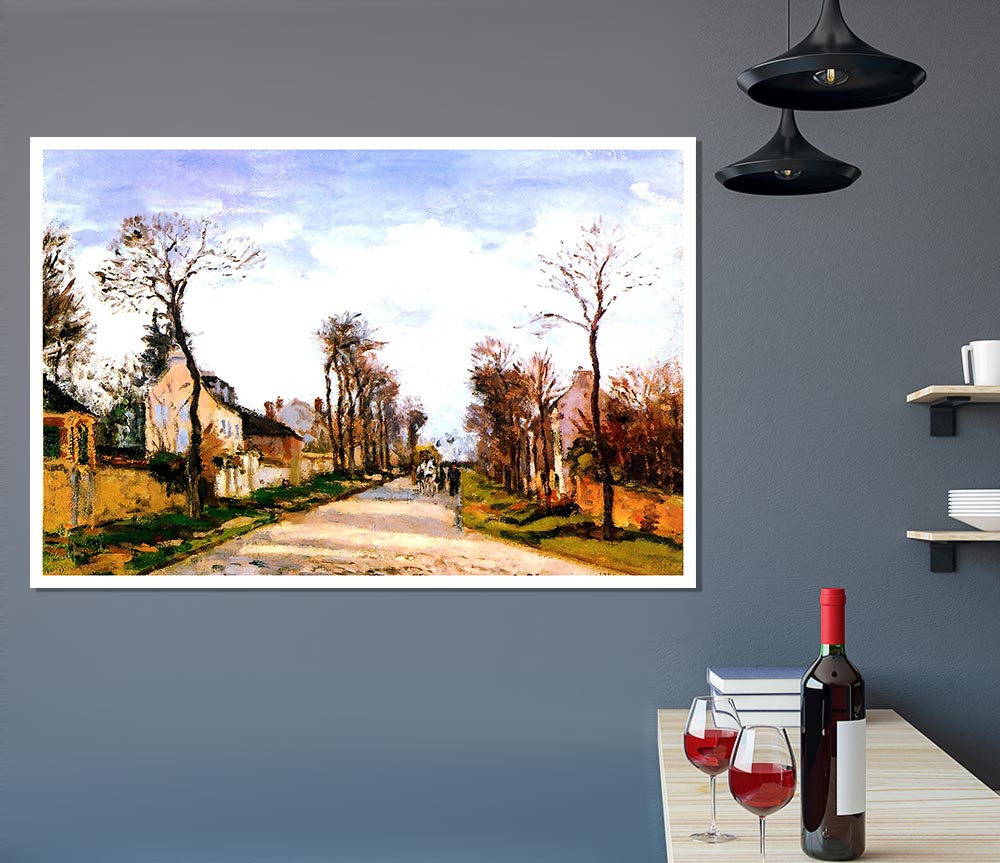 The Versailles Road 2 By Pissarro Print Poster Wall Art