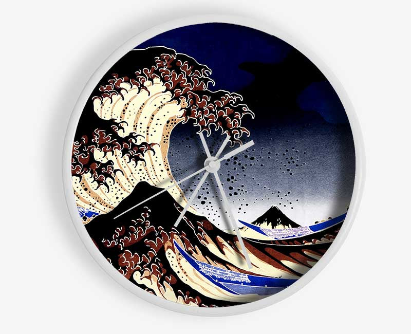 Hokusai The Wave Clock - Wallart-Direct UK