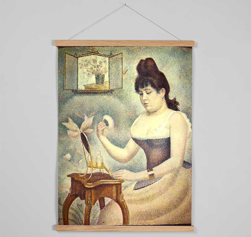 Seurat The Woman With The Powder Puff Hanging Poster - Wallart-Direct UK