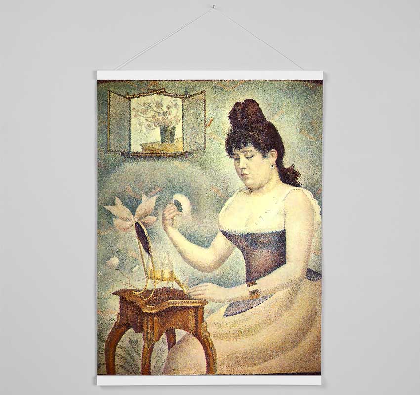 Seurat The Woman With The Powder Puff Hanging Poster - Wallart-Direct UK