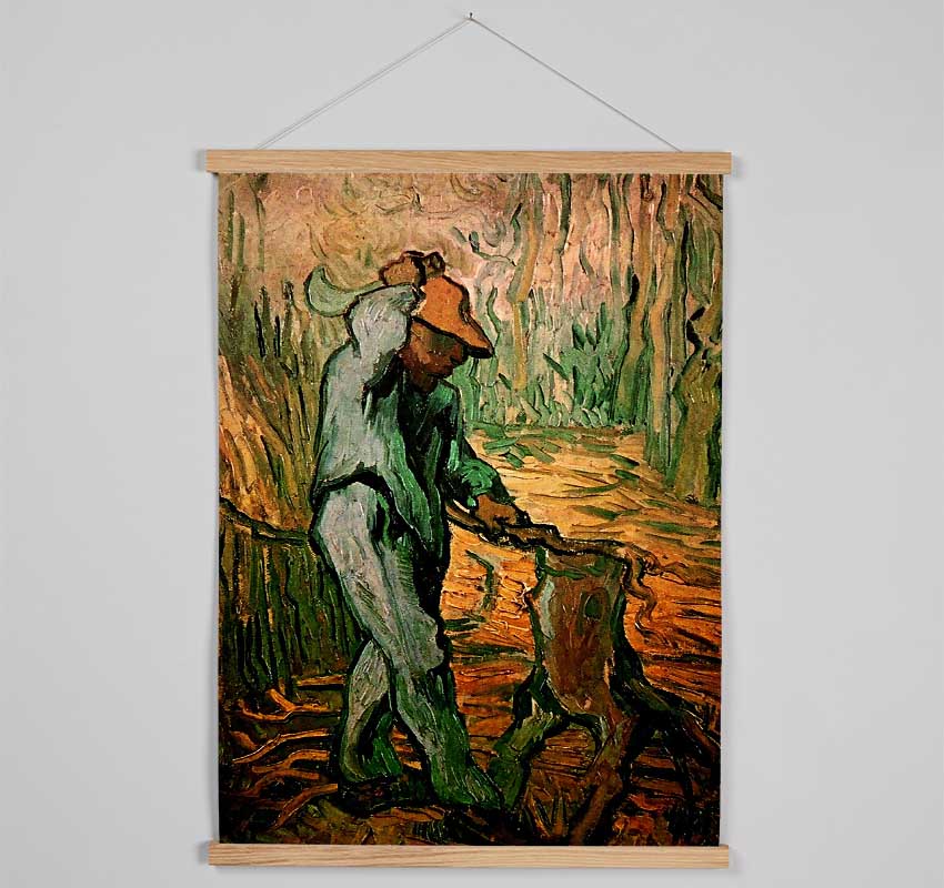 Van Gogh The Woodcutter After Millet Hanging Poster - Wallart-Direct UK