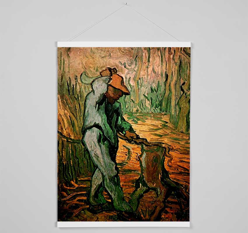 Van Gogh The Woodcutter After Millet Hanging Poster - Wallart-Direct UK