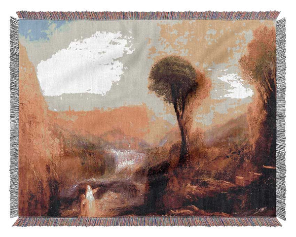 Joseph Mallord Turner Tivoli Tobias And The Engel Woven Blanket