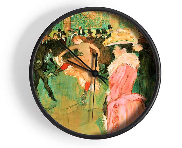 Toulouse Lautrec At The Moulin Rouge Clock - Wallart-Direct UK