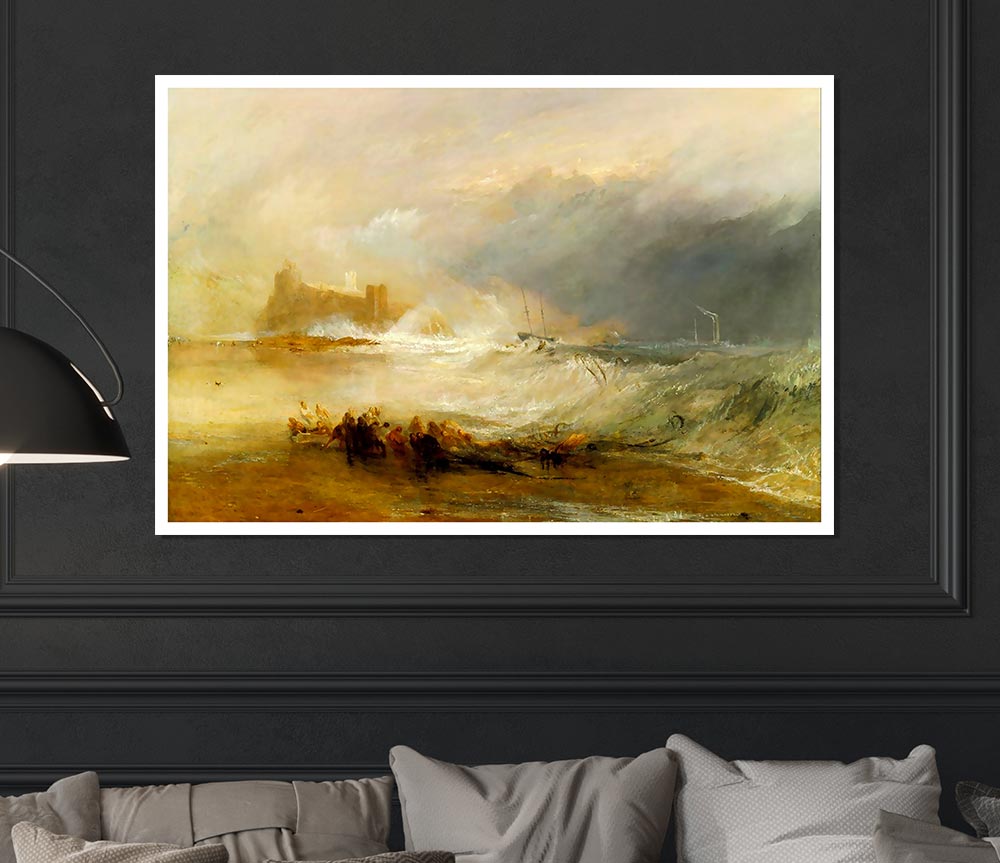 Joseph Mallord Turner Coast Of Northumberland Print Poster Wall Art