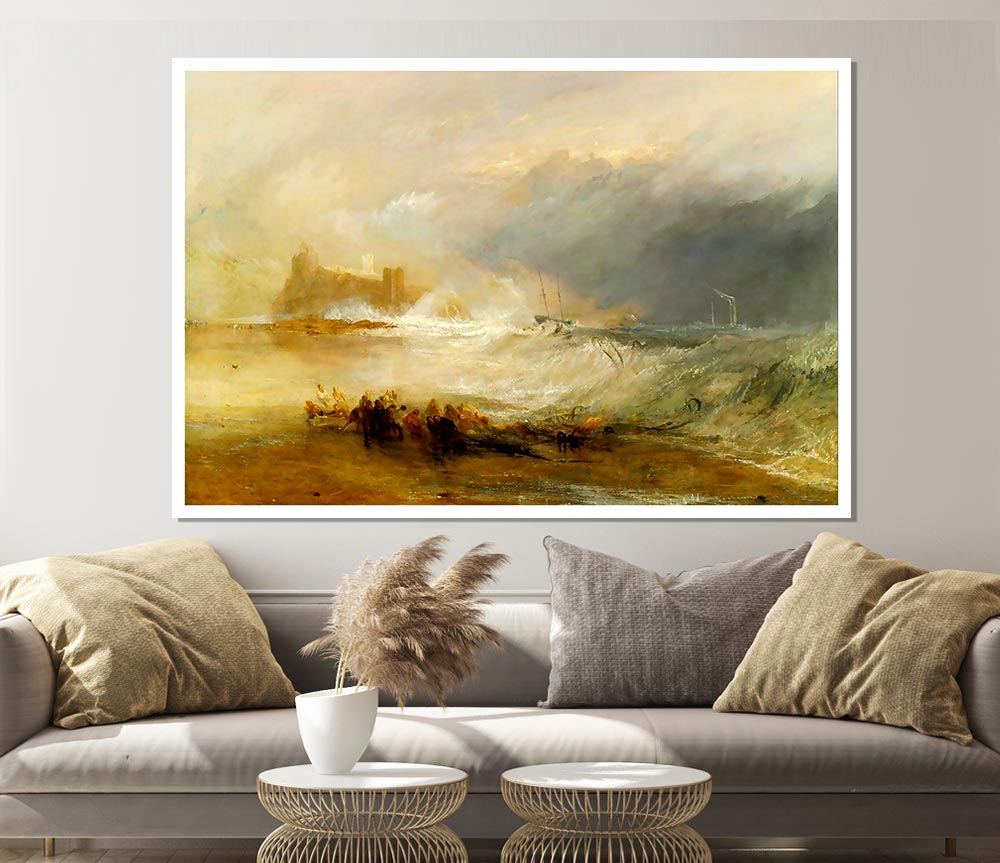 Joseph Mallord Turner Coast Of Northumberland Print Poster Wall Art