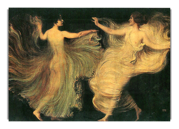 Two Dancers By Franz Von Stuck