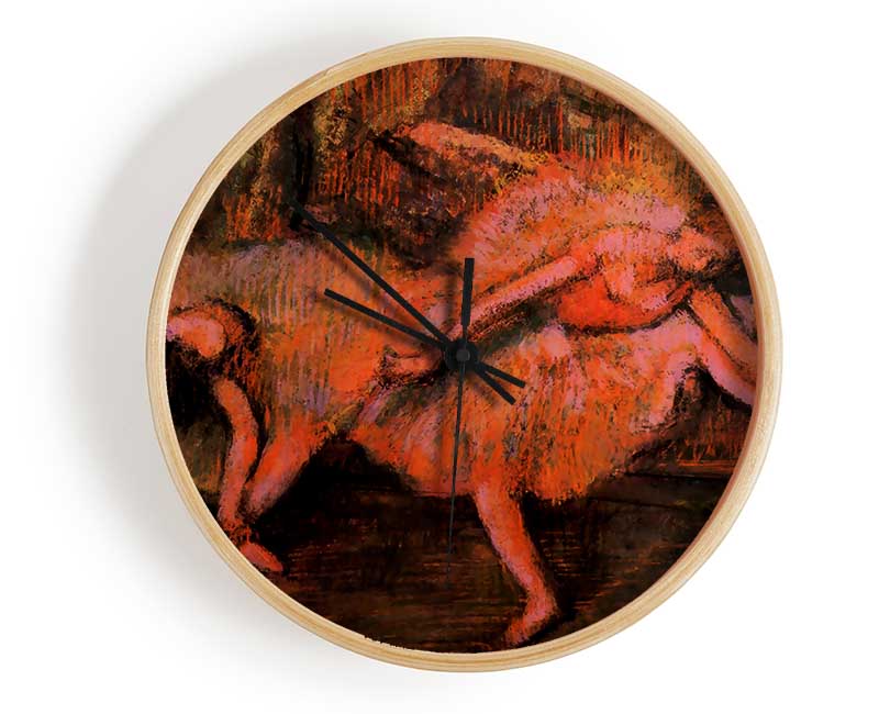 Degas Two Dancers On A Bank Clock - Wallart-Direct UK