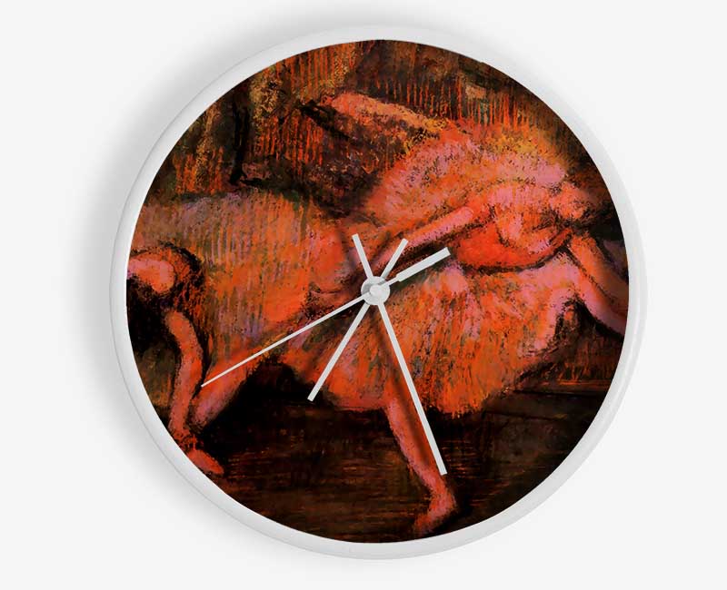 Degas Two Dancers On A Bank Clock - Wallart-Direct UK