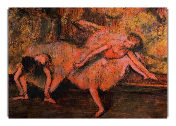 Two Dancers On A Bank By Degas