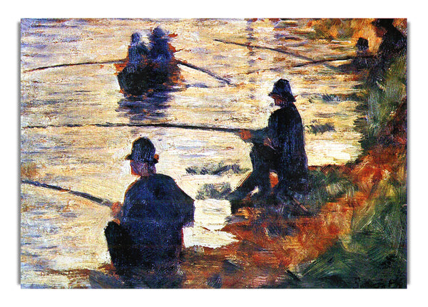 Two Fishermen By Seurat