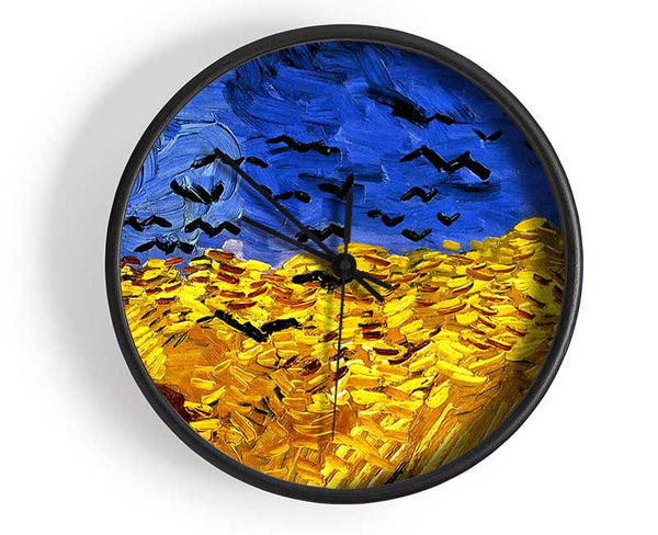 Van Gogh Wheat Field With Crows 02 Clock - Wallart-Direct UK