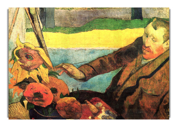 Van Gogh malt Sonnenblumen von Gauguin