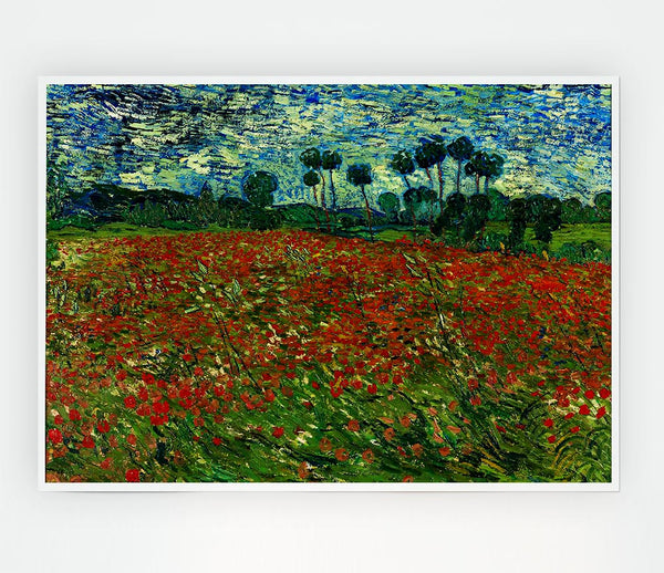 Van Gogh Poppy Field Print Poster Wall Art