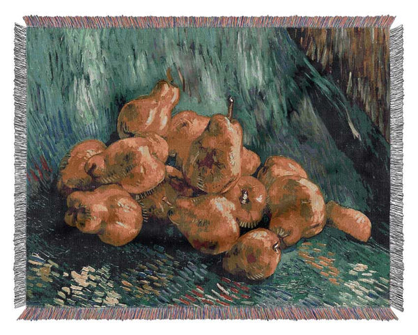 Van Gogh Still Life With Quinces Woven Blanket