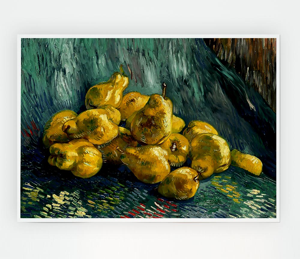 Van Gogh Still Life With Quinces Print Poster Wall Art