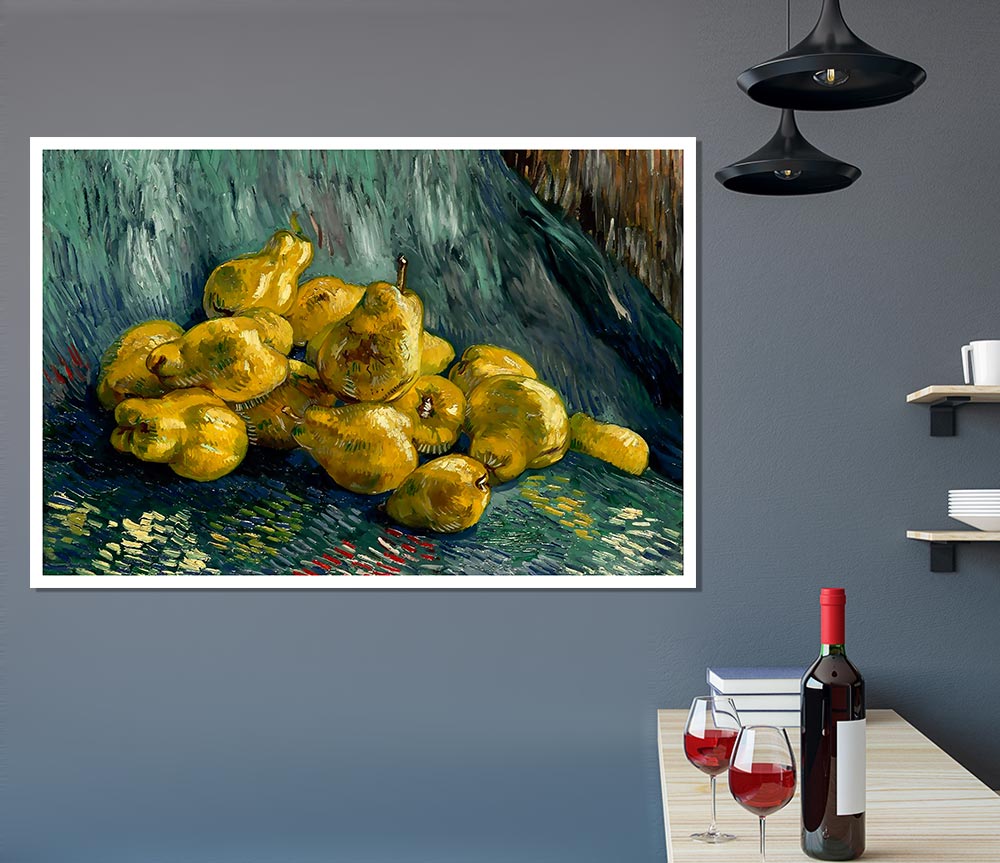 Van Gogh Still Life With Quinces Print Poster Wall Art