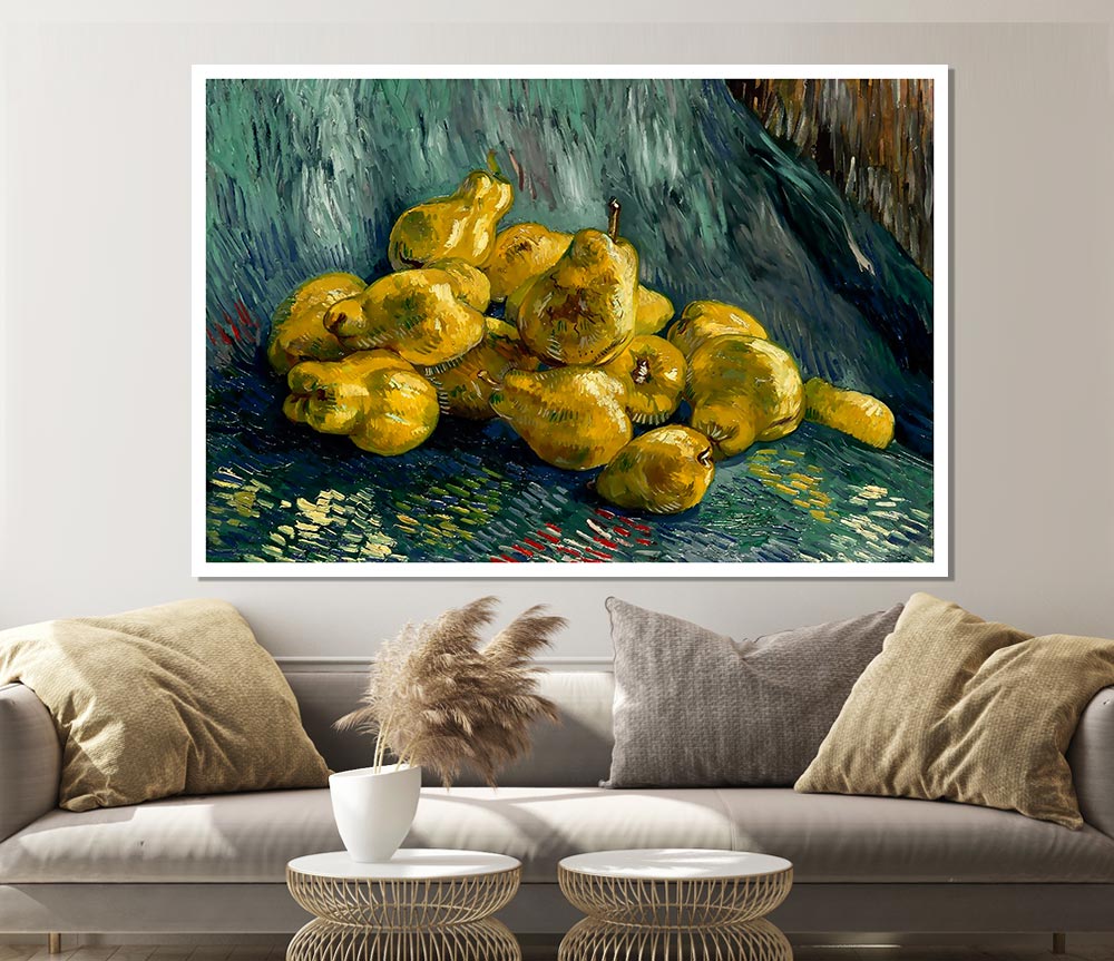 Van Gogh Still Life With Quinces Print Poster Wall Art