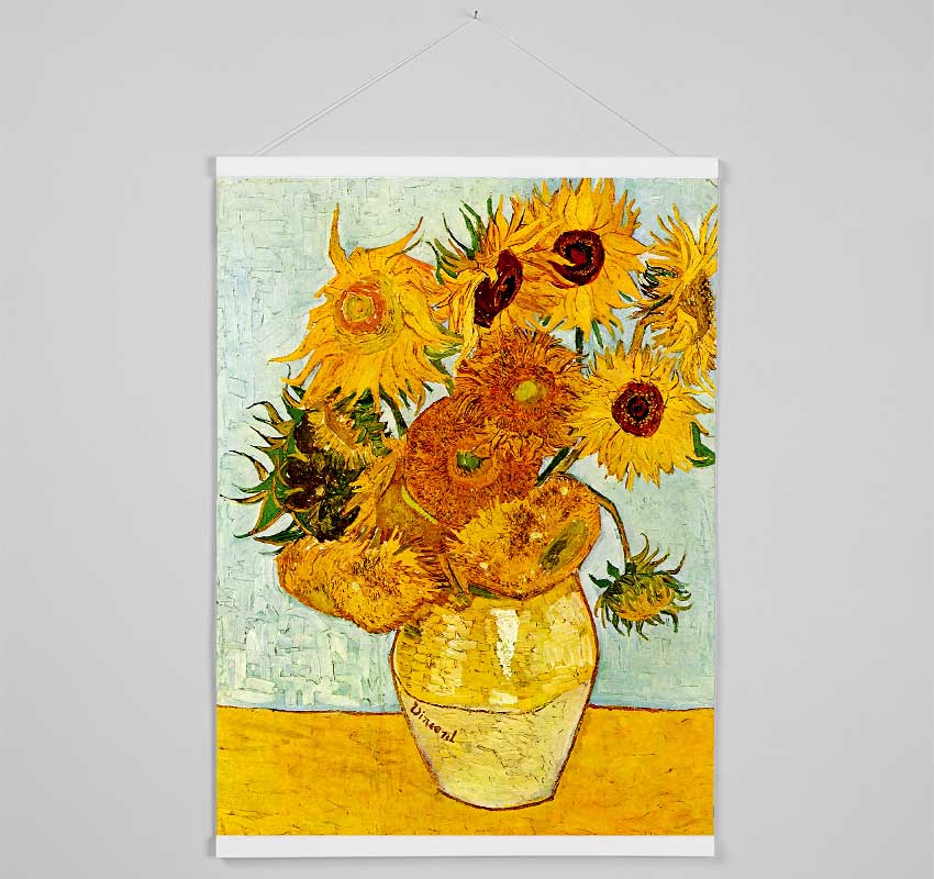 Van Gogh Sunflowers Hanging Poster - Wallart-Direct UK