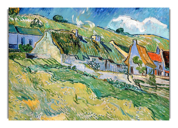 Van Gogh Reetgedeckte Cottages