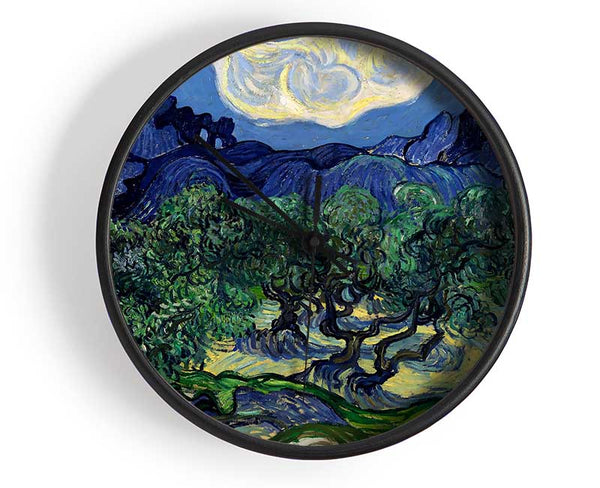 Van Gogh The Olive Trees Clock - Wallart-Direct UK