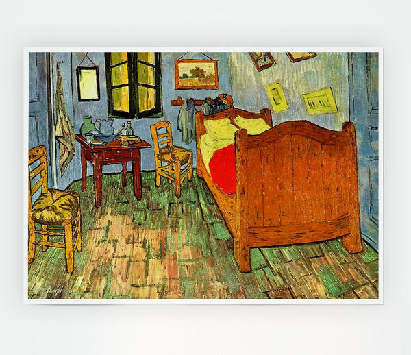 Van Goghs Bedroom By Van Gogh Print Poster Wall Art