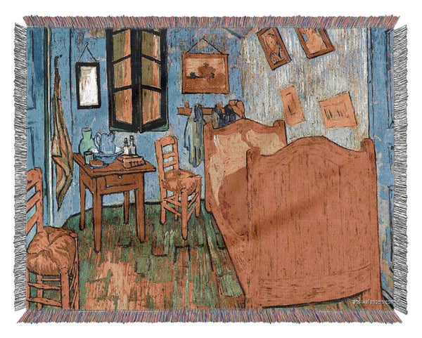 Van Gogh His Bedroom 3 Woven Blanket