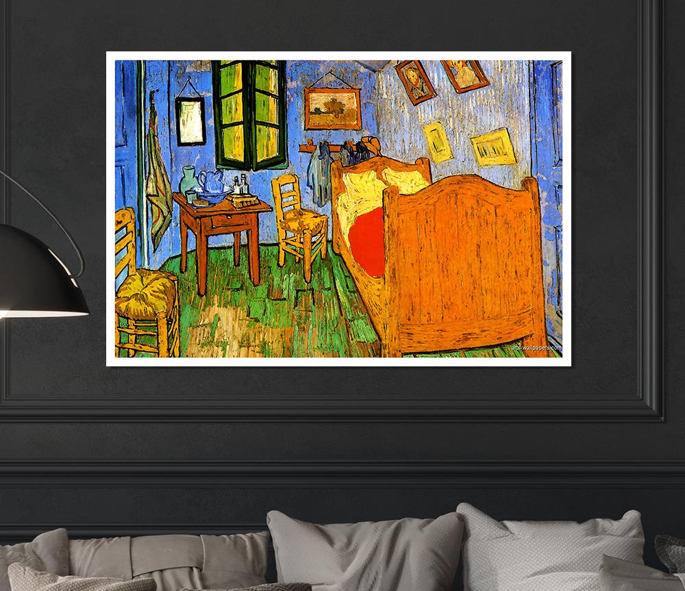 Van Gogh His Bedroom 3 Print Poster Wall Art