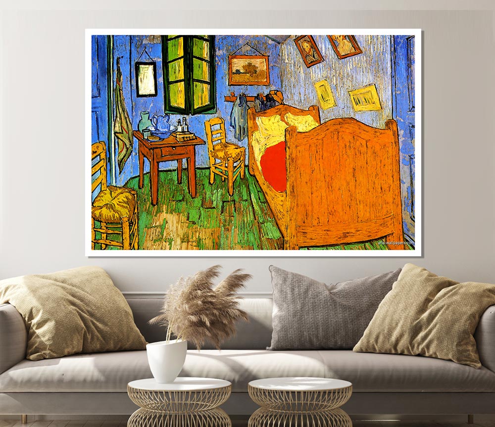 Van Gogh His Bedroom 3 Print Poster Wall Art