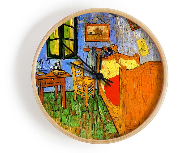 Van Gogh His Bedroom 3 Clock - Wallart-Direct UK