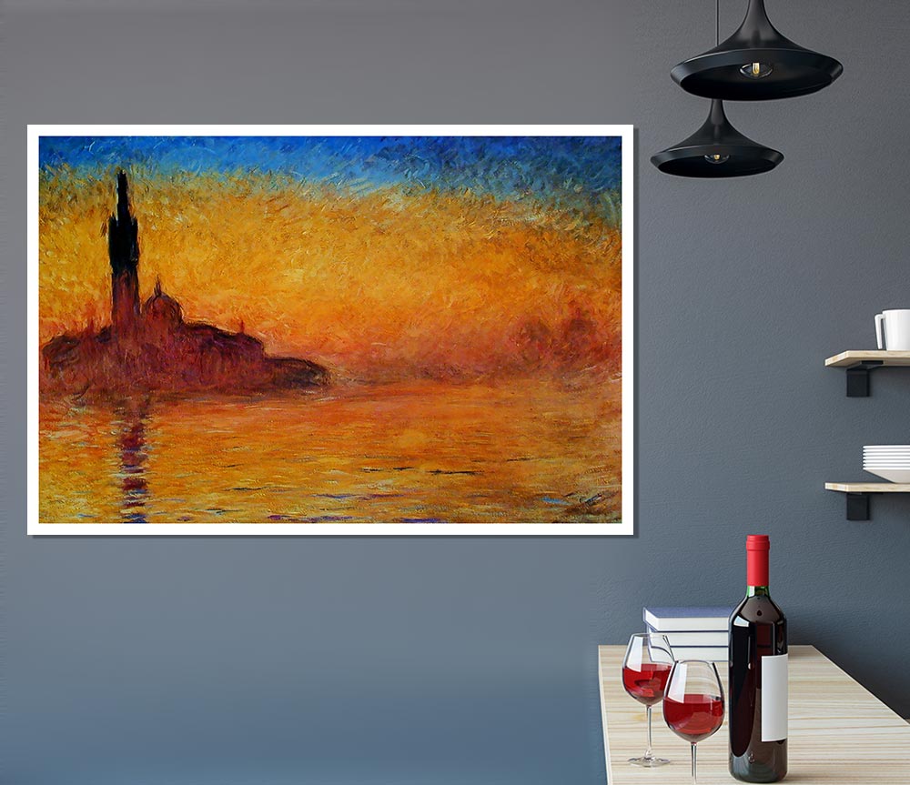 Vincent Van Gogh Twilight In Venice Print Poster Wall Art