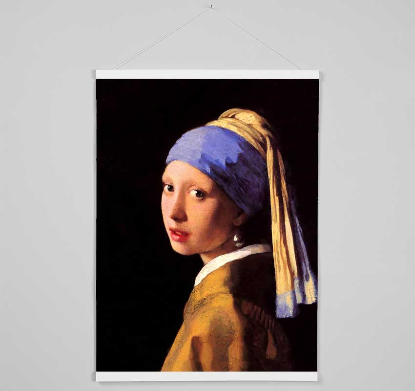 Vermeer The Girl With The Pearl Earring Hanging Poster - Wallart-Direct UK