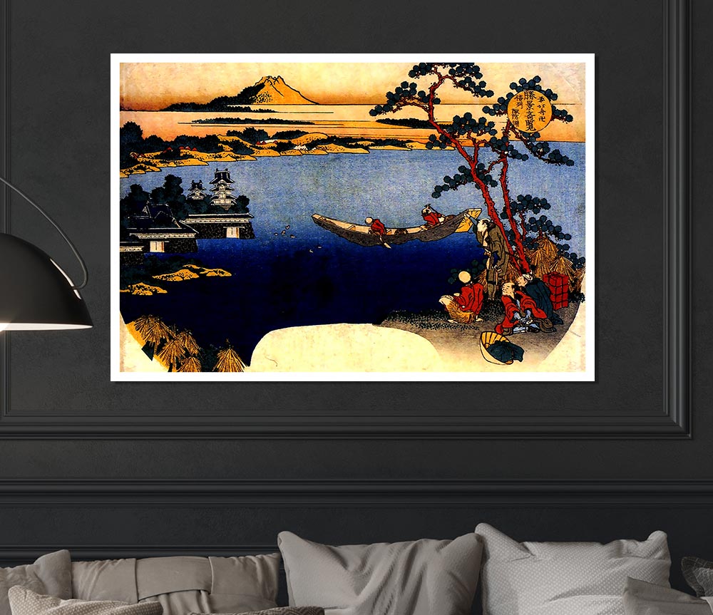 Hokusai View Of Lake Suwa Print Poster Wall Art