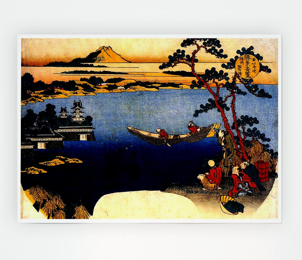 Hokusai View Of Lake Suwa Print Poster Wall Art