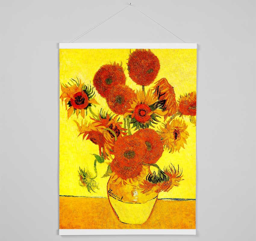 Vincent Van Gogh Sunflowers Hanging Poster - Wallart-Direct UK