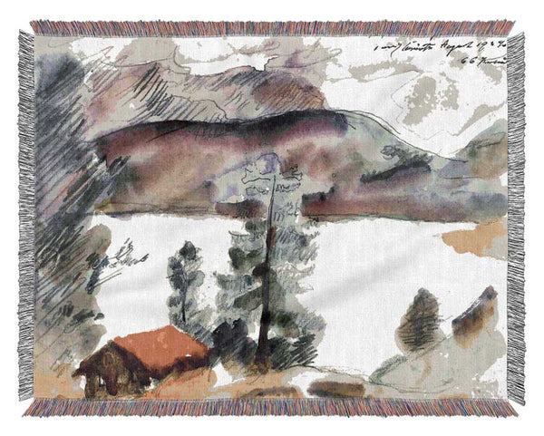 Lovis Corinth Walchensee 7 Woven Blanket