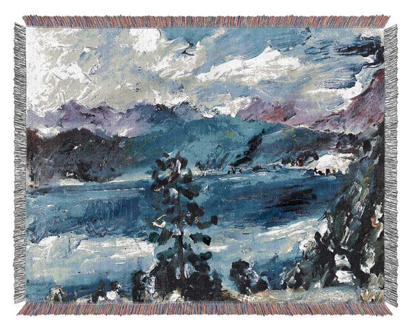 Lovis Corinth Walchensee With Larch Woven Blanket