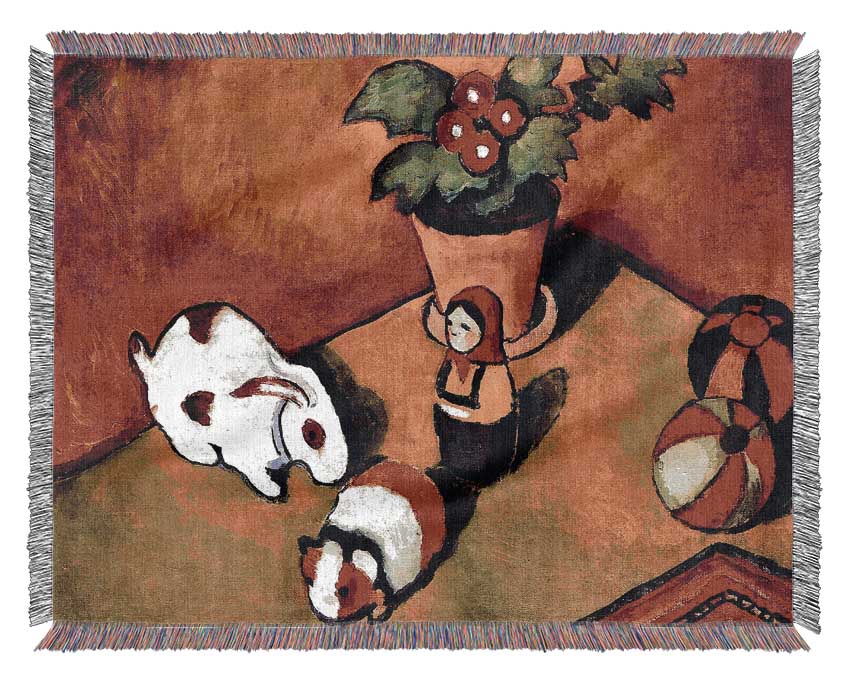 August Macke Walter Chen Toys Woven Blanket