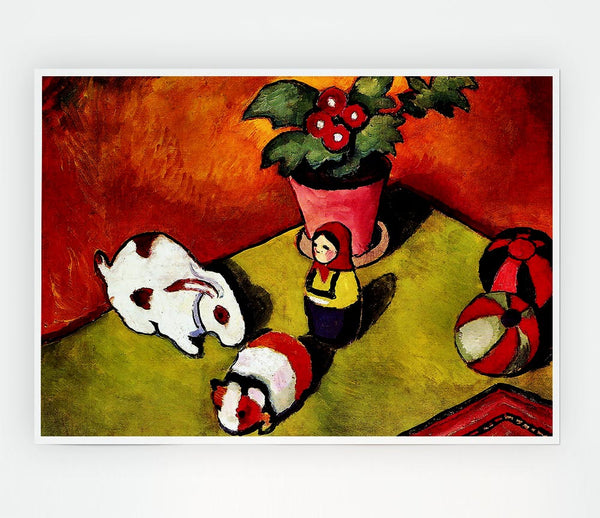 August Macke Walter Chen Toys Print Poster Wall Art