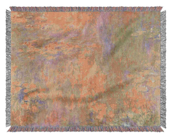 Monet Water Lilies - Yellow Nirvana Woven Blanket