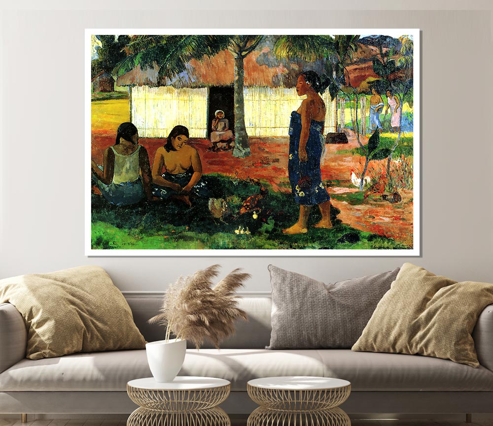 Gauguin Why Are You Angry Print Poster Wall Art