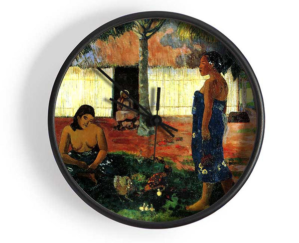 Gauguin Why Are You Angry Clock - Wallart-Direct UK