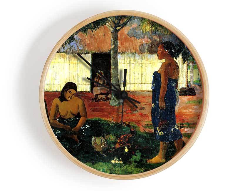 Gauguin Why Are You Angry Clock - Wallart-Direct UK