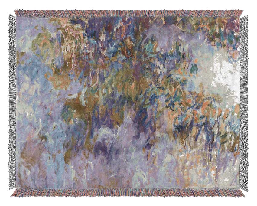 Monet Wisteria 1 Woven Blanket