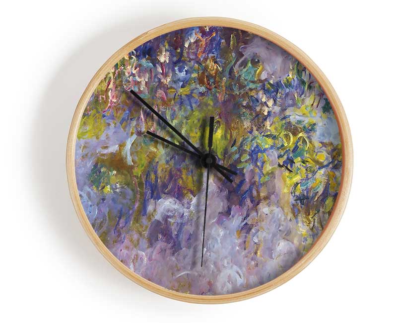 Monet Wisteria 1 Clock - Wallart-Direct UK