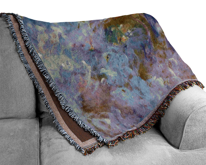 Monet Wisteria 1 Woven Blanket