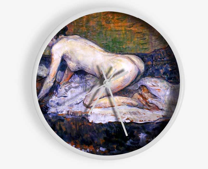 Toulouse Lautrec Woman Naked Clock - Wallart-Direct UK