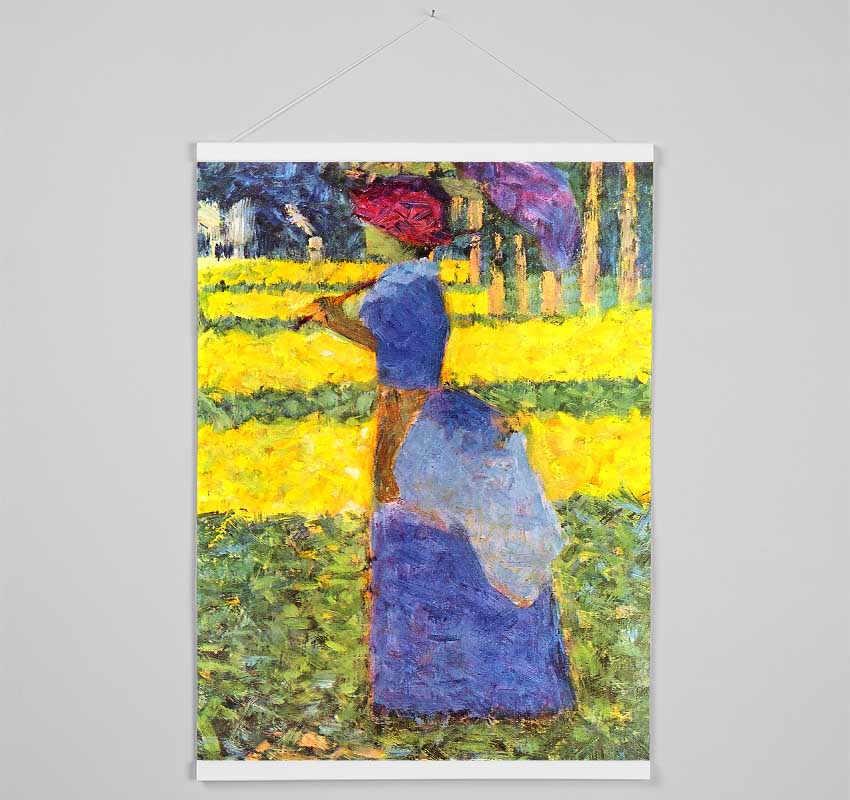 Seurat Woman With Parasol Hanging Poster - Wallart-Direct UK