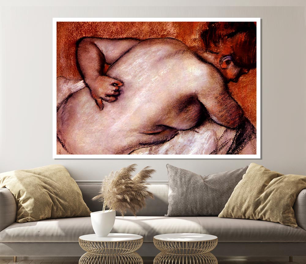 Degas Womans Back Print Poster Wall Art